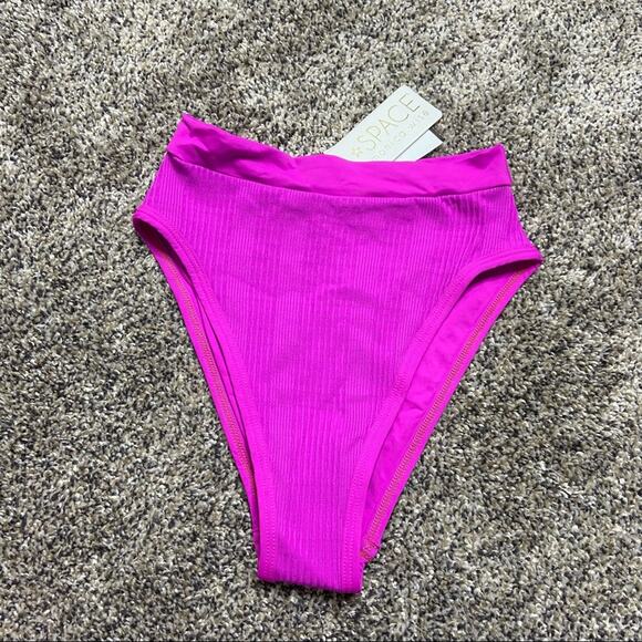 NWT L*SPACE Pointelle Rib Frenchi Bitsy Bottom XS - Picture 3 of 6